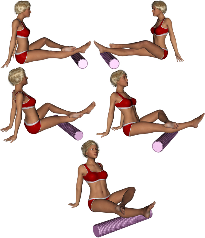 FOAM ROLLER : Pour les jambes - Les mollets